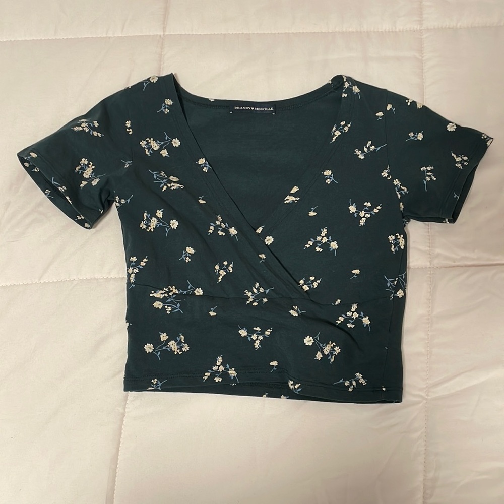 green floral brandy top!